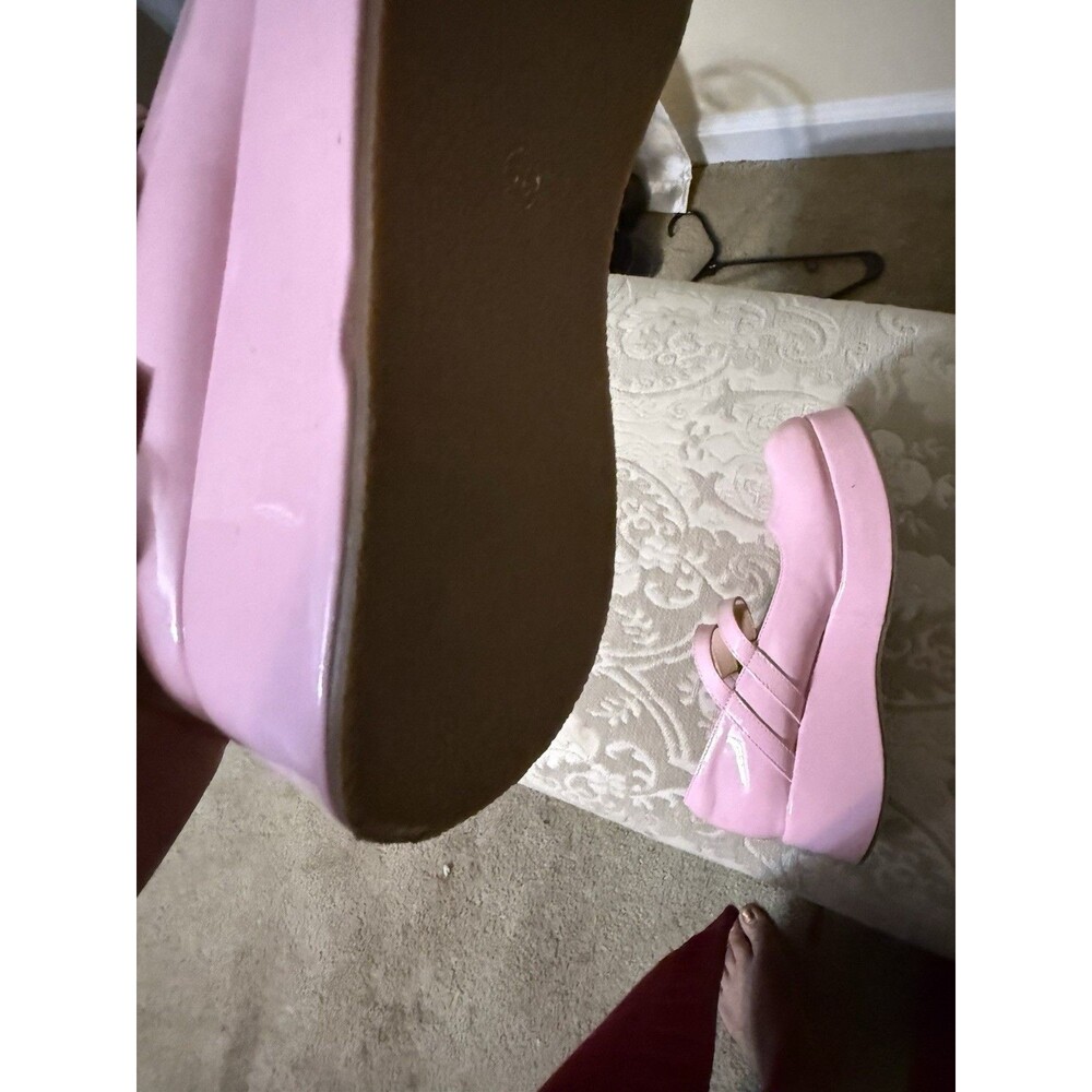 Mary Jane Double Strap Platform Shoe Women Size 10 - Picture 5 of 5